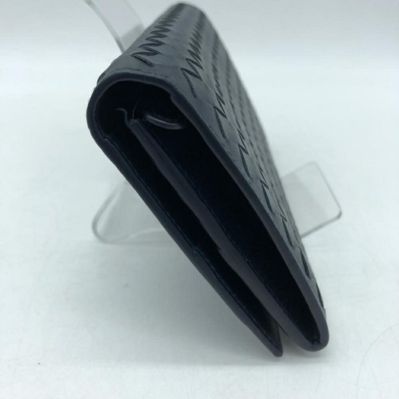 BOTTEGA VENETA 577559 intrecciato long wallet navy - Picture 3 of 9